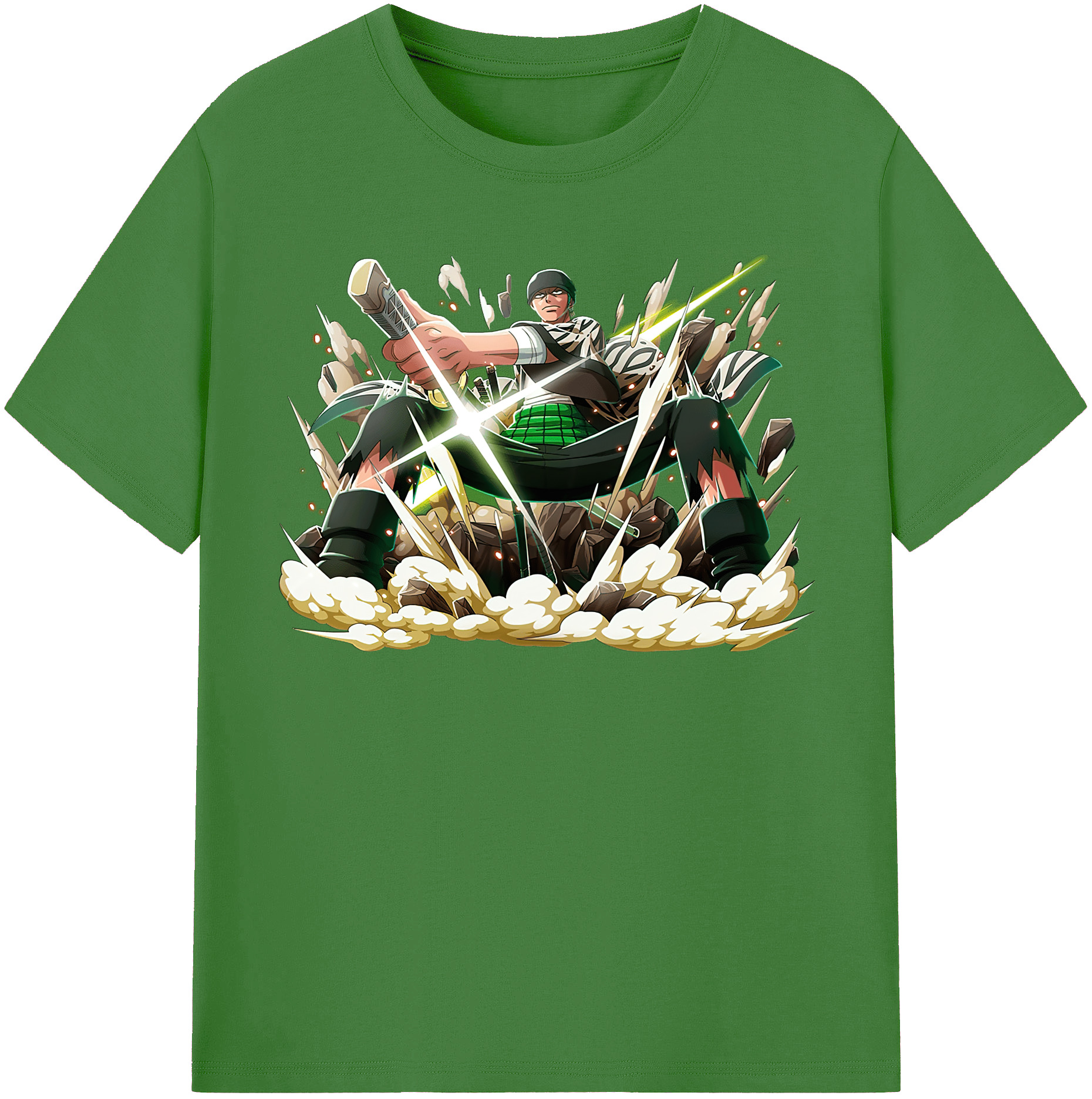 ワンピース ロロノア・ゾロ ONE PIECE Roronoa Zoro レディースカジュアルプリントTシャツ（綿100％）